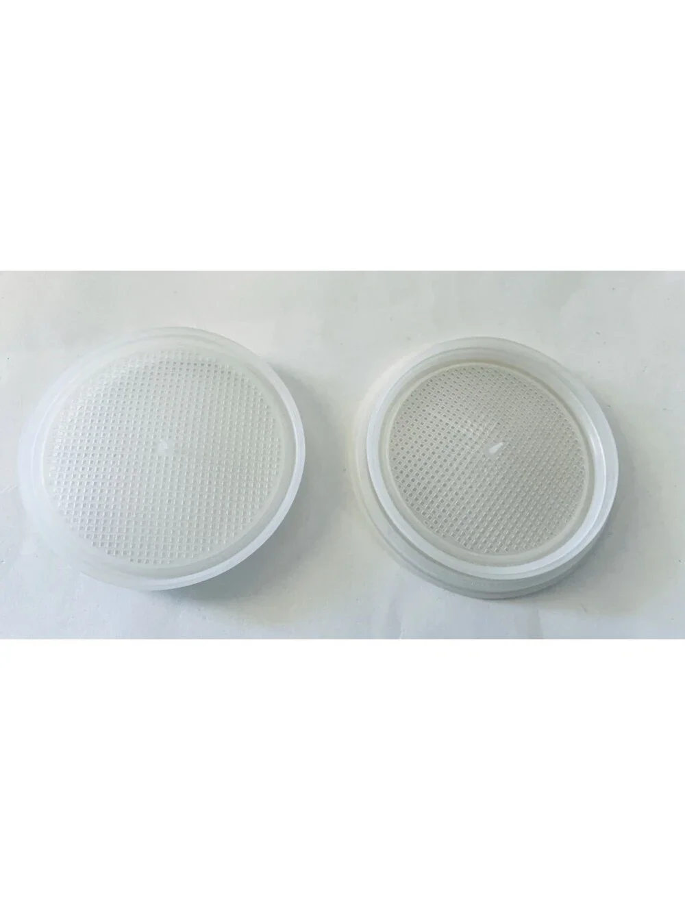 Vintage Tupperware Hamburger Patty Keepers Set of 2 Clear 2 Sizes Replacement